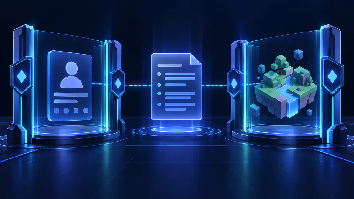 Conceptual illustration for roblox ban for exploiting, with account and game access gates