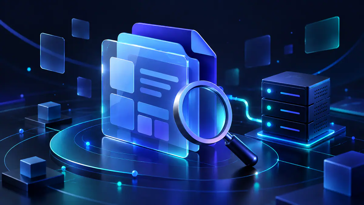 Original illustration of readable and concealed remote file layers