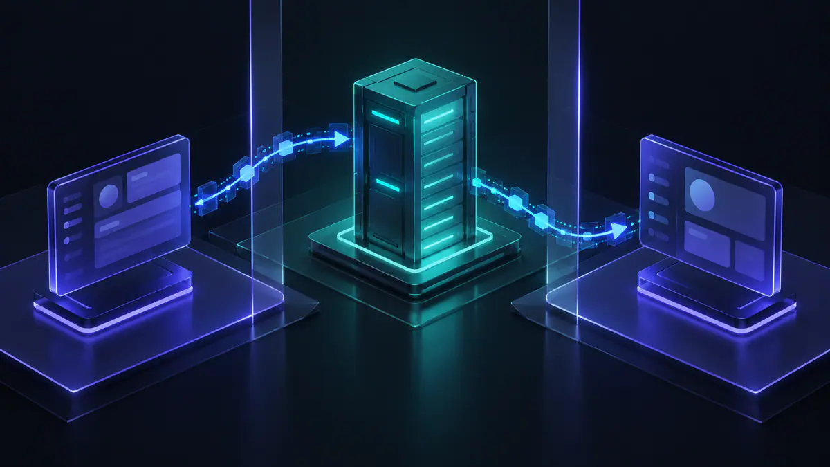 Illustration of a remoteevent roblox client–server boundary with request and response paths
